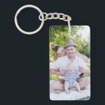Llavero Crear su propia cadena de claves personalizada de<br><div class="desc">Presenta dos de tus fotos favoritas con esta cadena de teclas de doble cara. Perfecto para fotos familiares y bodas. Esto también será perfecto como regalo personalizado.</div>