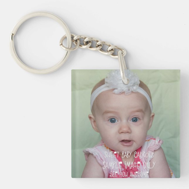Llavero Crear su propia foto o obra de arte Keychain (Frente)