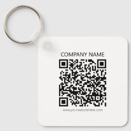 Llavero Crear su propio código QR | Blanco y negro