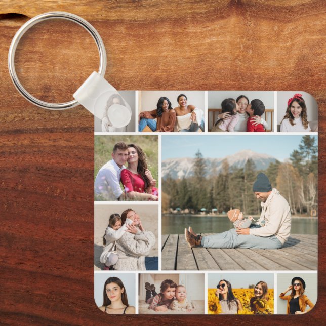 Llavero Crear su propio Collage de fotos 11 (Anverso)