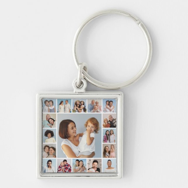 Llavero Crear su propio Collage de fotos de 17 (Frente)