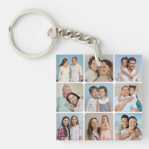 Llavero Crear su propio Collage de fotos de esquinas redon