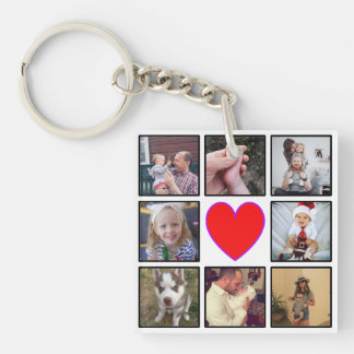 Llavero Crear su propio Collage de fotos Personalizado