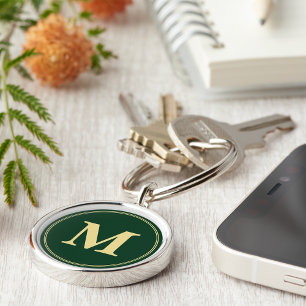 Llavero Crear una cadena de claves personalizada de monogr