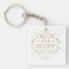 Llavero Create Your Destiny Elegant Minimalist
