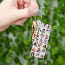 Llavero Create Your Own 21 Photo Collage Editable Color