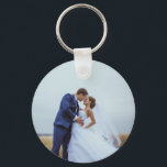 Llavero Create Your Own Custom Photo Modern Picture<br><div class="desc">Create Your Own Custom Photo Modern Picture Keychain Celebrate your love story with this customizable two-sided keychain for newlyweds. Designed as the perfect keepsake, this keychain allows you to add your own wedding photo, names, and special date on both sides, making it a beautiful way to carry your memories wherever...</div>