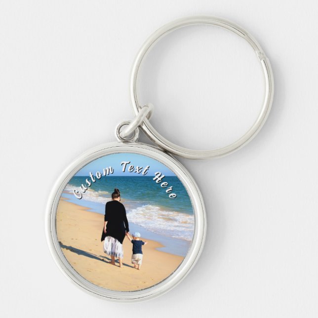 Llavero Create Your Own Photo Keychains Gift Custom Text (Frente)