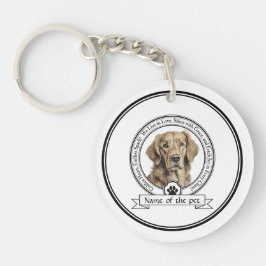 Llavero Credo de Golden Retriever