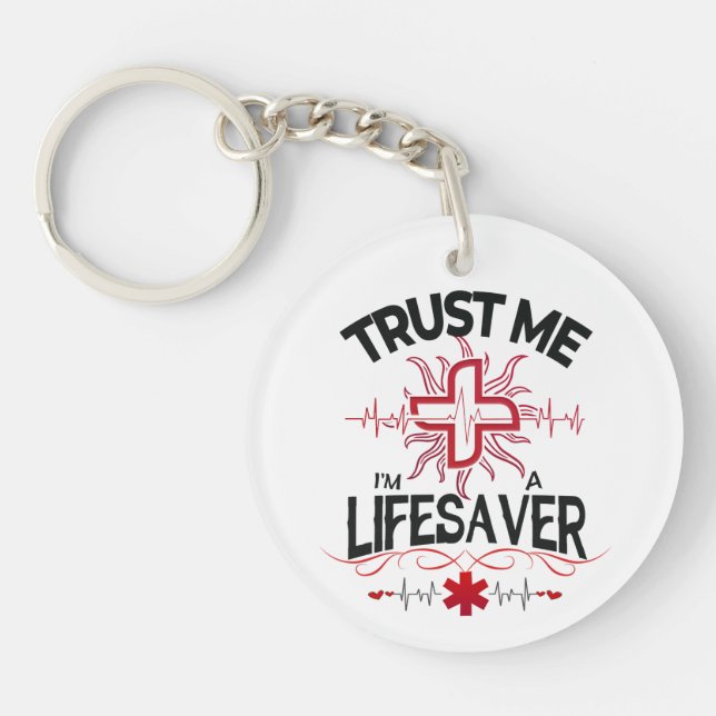 Llavero Créeme, soy un salvavidas (Frente)