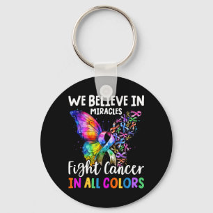 Llavero Creemos en Milagros Lucha en Apoyo al Cáncer