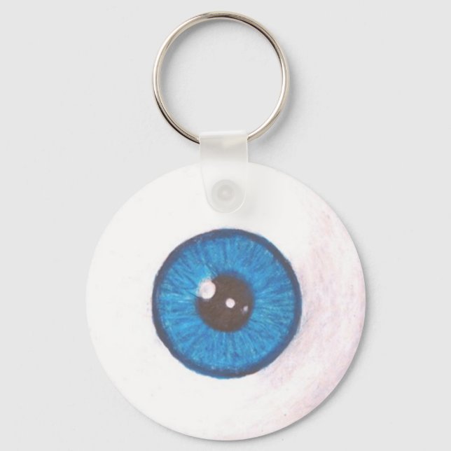 Llavero Creepe Blue Eyeball Keychain (Anverso)