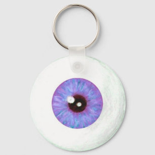 Llavero Creepy Lavendar Azure Eyeball Keychain