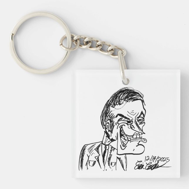 Llavero creepy villain cartoon (Frente)