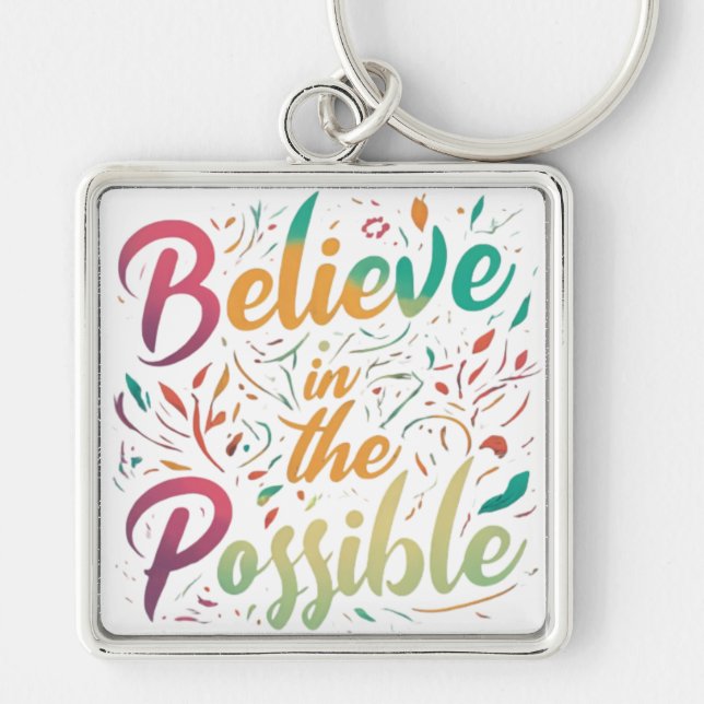 Llavero Creer en lo posible (Frente)