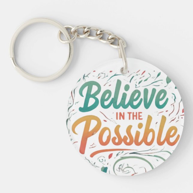 Llavero Creer en lo posible (Frente)