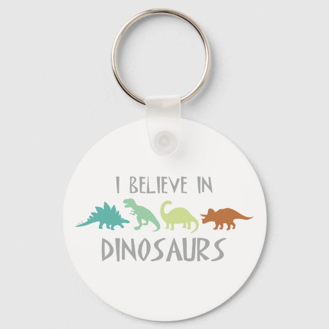 Llavero Creer en los dinosaurios (Anverso)