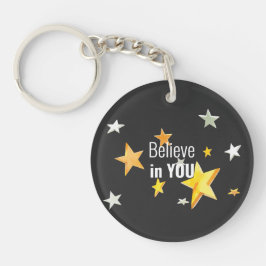 Llavero Creer En Usted - Keychain Acrílico Inspirador