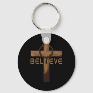 Llavero Creer Jesús Cruz Cristiano Dios Fe Biblia Reli
