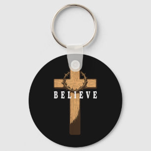 Llavero Creer Jesús Cruz Cristiano Dios Fe Biblia Reli