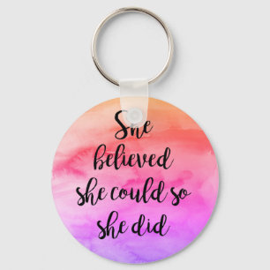 Llavero Creía Que Podía Hacer Keychain