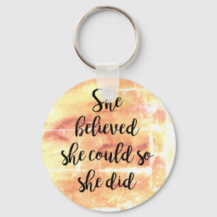 Llavero Creía Que Podía Hacer Keychain