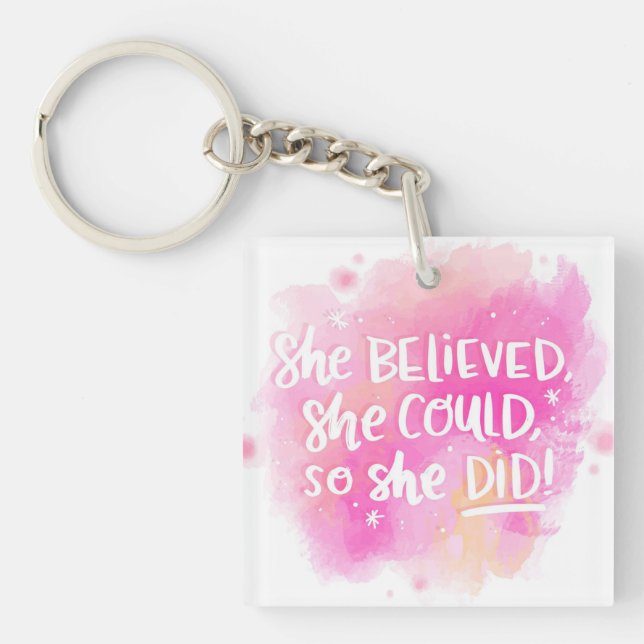 Llavero Creía que podía hacerlo así que lo hizo (Frente)