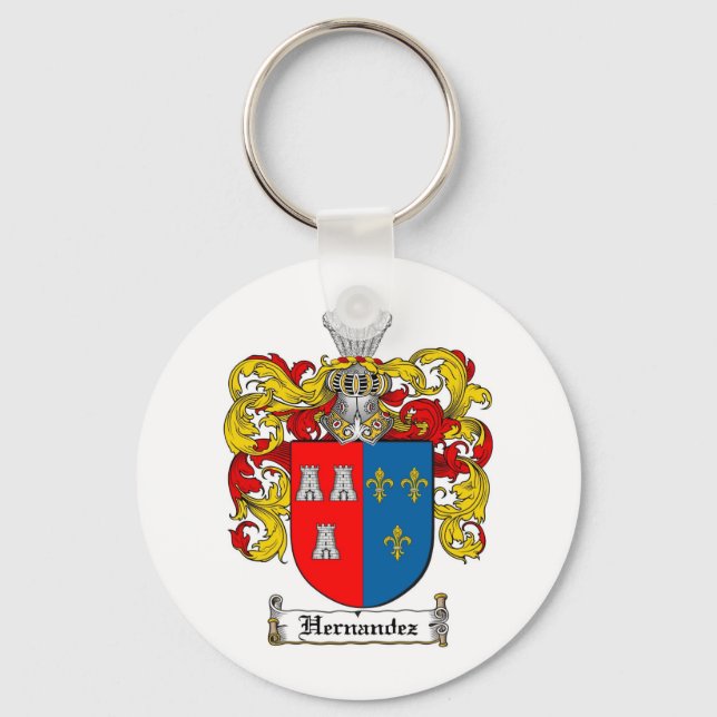 LLAVERO CREMA DE LA FAMILIA HERNANDEZ - ESCUDO DE ARMAS DE (Anverso)