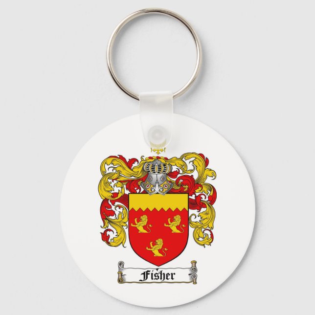 LLAVERO CREMA DE LA FAMILIA PESQUERA - ESCUDO DE PESCA DE  (Anverso)