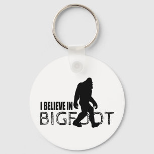 Llavero Creo en Bigfoot Squatch fresco en negro