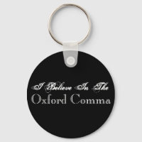 Creo En La Keychain De Oxford Comma
