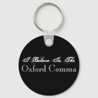 Llavero Creo En La Keychain De Oxford Comma