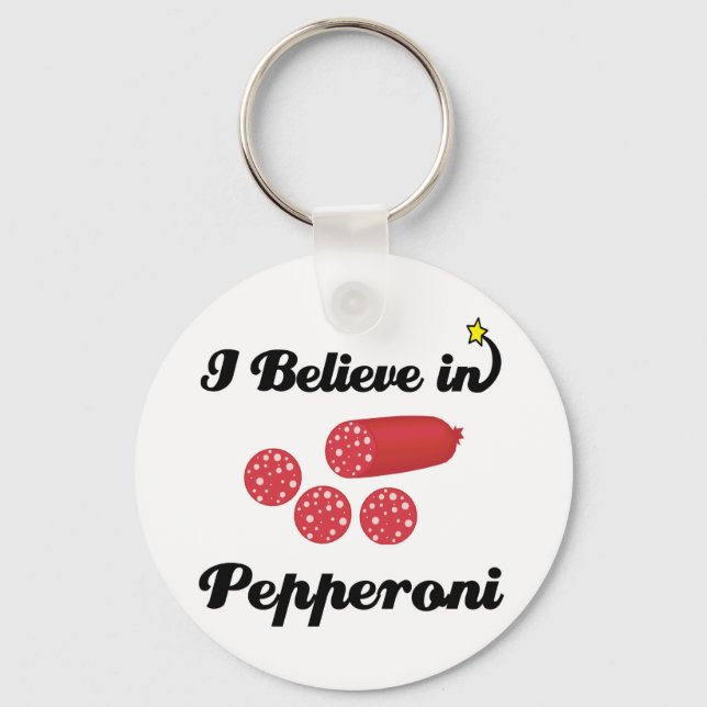 Llavero creo en pepperoni (Anverso)