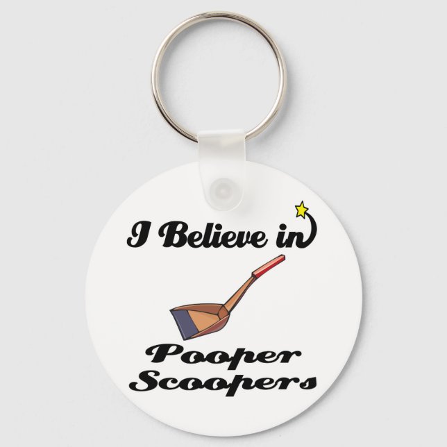 Llavero creo en pooper scoopers (Anverso)