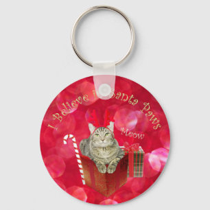 Llavero Creo en Santa Paws