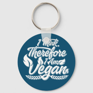 Llavero Creo Que Por Lo Tanto Soy Vegan