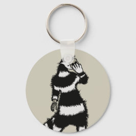 Llavero Crepúsculo gato creativo Skeleton mano máscara de 