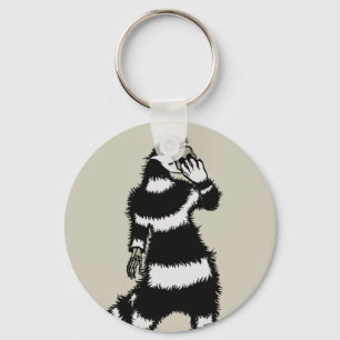 Llavero Crepúsculo gato creativo Skeleton mano máscara de