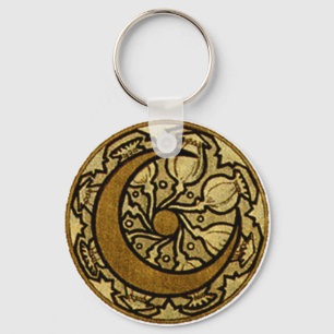 Llavero Crescent Moon Mucha Zodiac