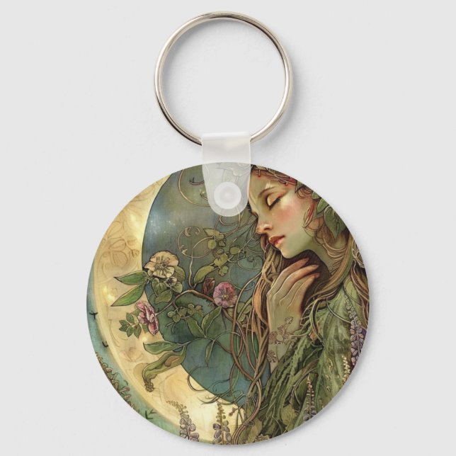 Llavero Crescent Moon Ostara Keychain (Anverso)