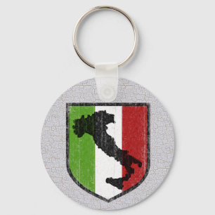Llavero Crest de bota de la bandera italiana medieval