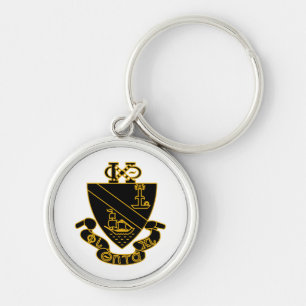Llavero Crest de Phi Chi Theta Oro y Negro