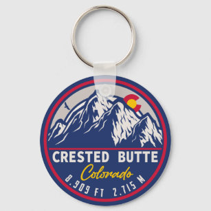 Llavero Crested Butte Colorado - Souvenirs Retro