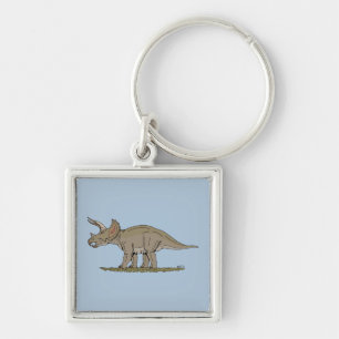 Llavero Cretácico Dinosaurio Triceratops