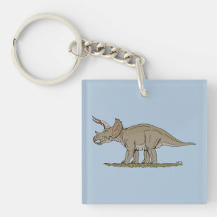 Llavero Cretácico Dinosaurio Triceratops