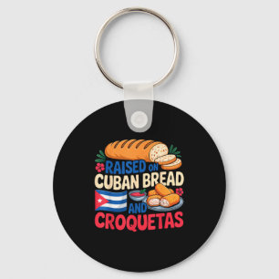 Llavero Criado En Pan Cubano Y Croquetas Bandera De Cuba C