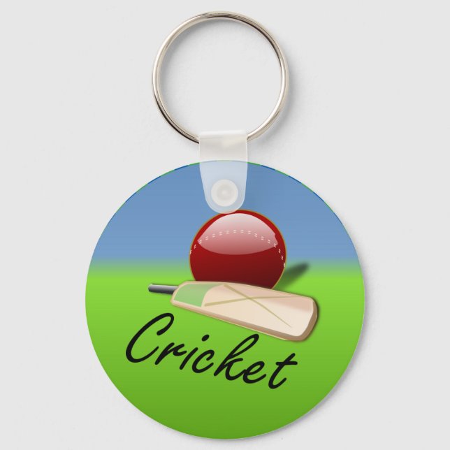 Llavero Cricket - bate y pelota, (Anverso)