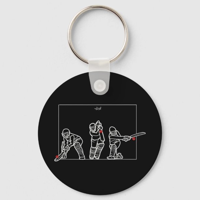 Llavero Cricket Batting Funny Cricket Fan Gift Cricket  (Anverso)