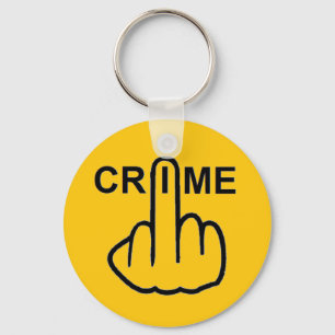Llavero Crimen de cadena clave es criminal