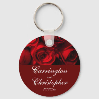 Llavero "Crimson Rose Bouquet" - Personalizado [a]
